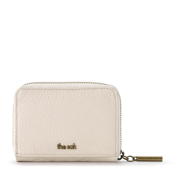 The Sak Iris Medium Embossed Authentic Leather Wallet in Stone Floral - Picture 9 of 9